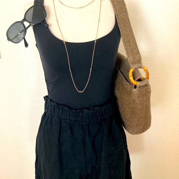 Women’s Boden fitted tank top, black size Small - Picture 3 of 6